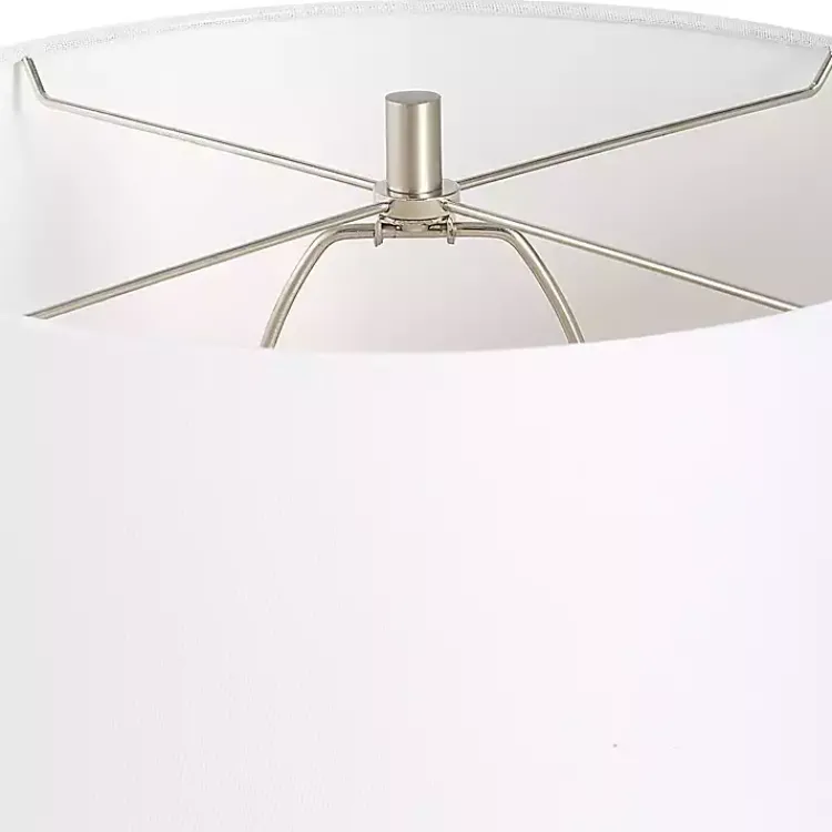 Kirklands Home Table Lamps|Weathered Black Ceramic Rhys Table Lamp White