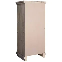 Kirklands Home Dressers & Chests|Weathered Wooden 5-Drawer Willow Chest Gray
