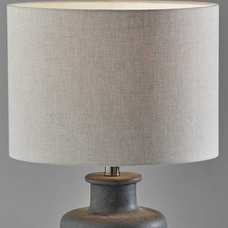 Kirklands Home Table Lamps|Weathered Stone Jug Table Lamp Tan