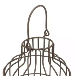 Best Weathered Wood and Metal Lanterns, Set of 2 Lanterns
