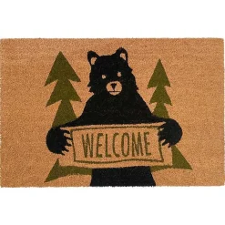 Kirklands Home Doormats|Welcome Bear Doormat
