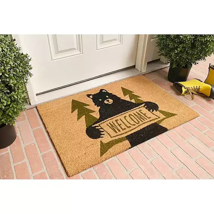 Kirklands Home Doormats|Welcome Bear Doormat