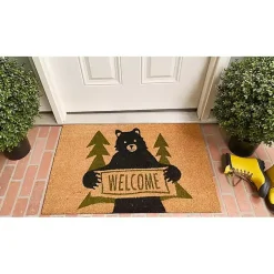 Kirklands Home Doormats|Welcome Bear Doormat