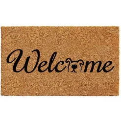 Kirklands Home Doormats|Welcome Dog Coir Doormat