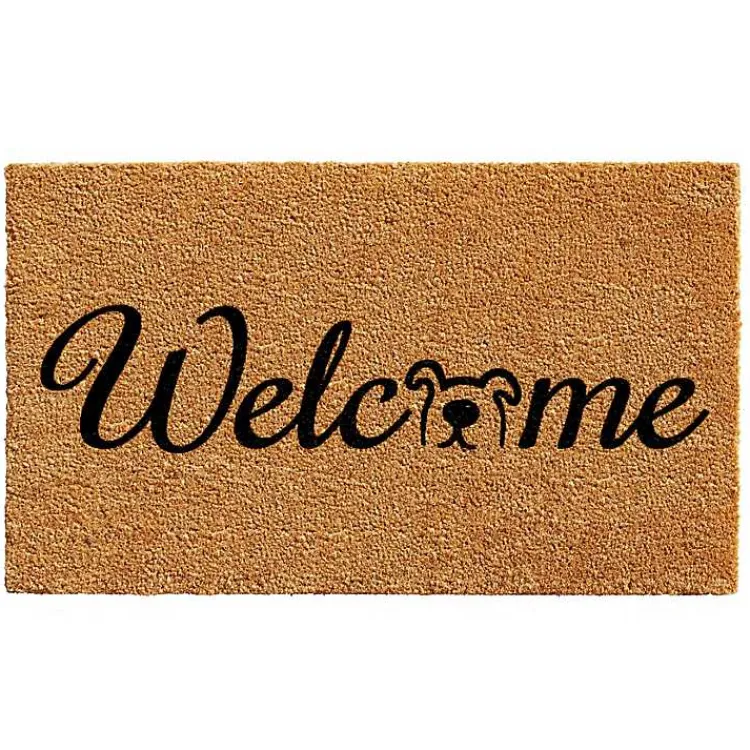 Kirklands Home Doormats|Welcome Dog Coir Doormat