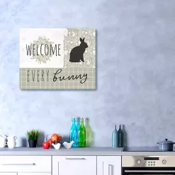 New Welcome Every Bunny Canvas Art Print Easter Decorations