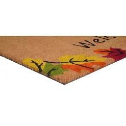 Discount Welcome Falling Leaves Doormat, 36x24 in. Fall