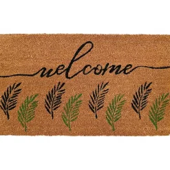 Kirklands Home Doormats|Welcome Fern Doormat