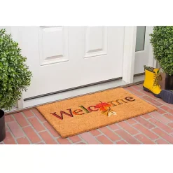 Kirklands Home Doormats|Welcome Leaves Fall Coir Doormat