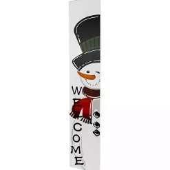Hot Welcome Snowman Christmas Porch Board Outdoor Christmas Decorations