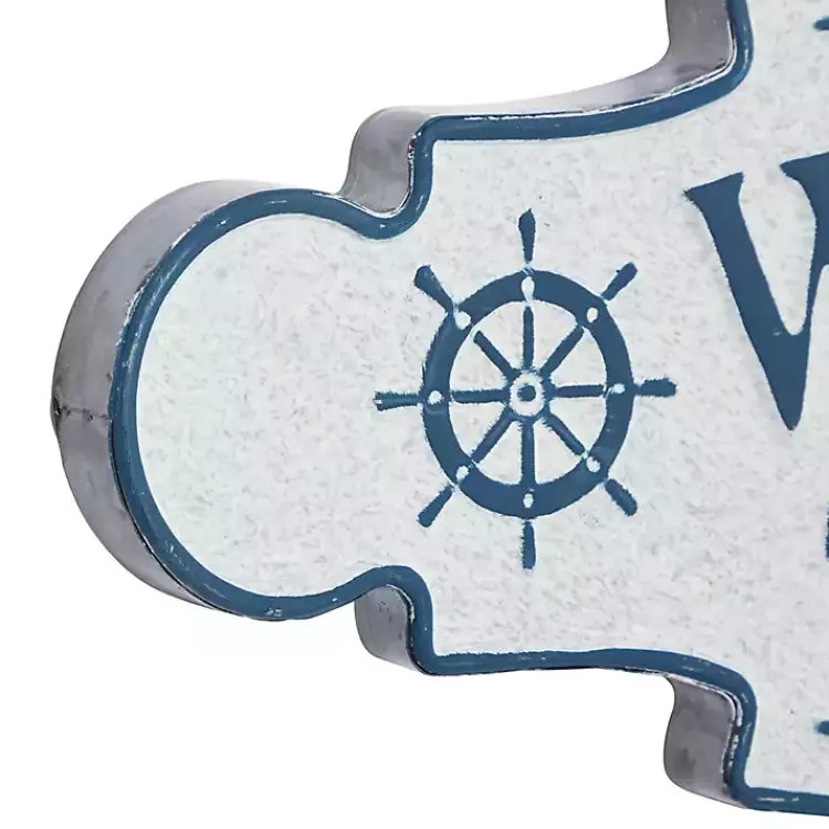 Kirklands Home Wall Quotes & Signs|Welcome To The Beach Metal Wall Plaque