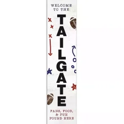 Kirklands Home Garden Decor|Welcome to the Tailgate Porch Board White