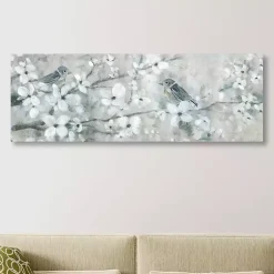 Kirklands Home Canvas Art|Welcoming Blossom Giclee Canvas Art Print Blue
