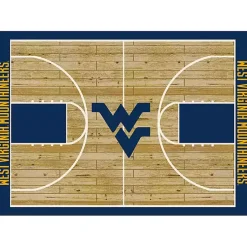 Kirklands Home Area Rugs|West Virginia University Courtside Area Rug, 4x6