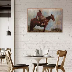 Kirklands Home Canvas Art|Western Moment Framed Canvas Art Print