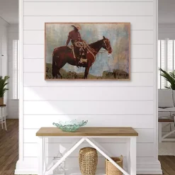 Kirklands Home Canvas Art|Western Moment Framed Canvas Art Print