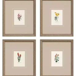 Kirklands Home Framed Art|Western Wildflower Framed Art Prints, Set of