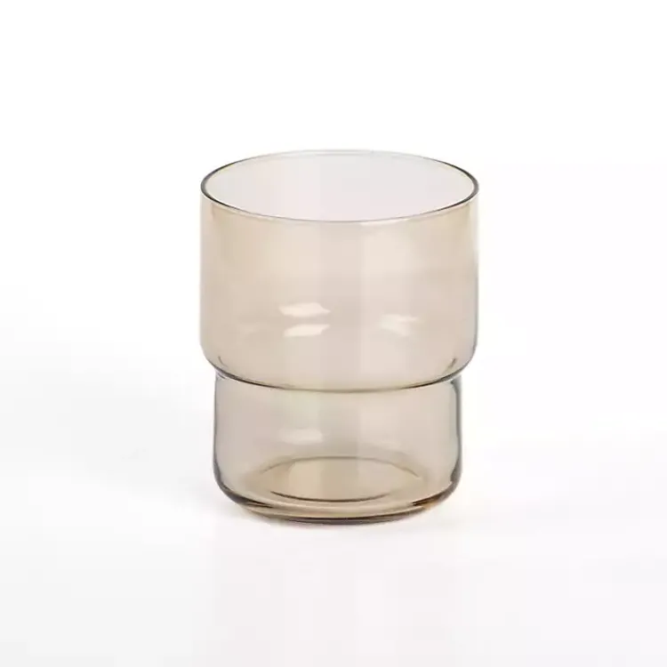 Kirklands Home Glassware & Drinkware|Wheat Angle Stackable Short Tumbler Tan