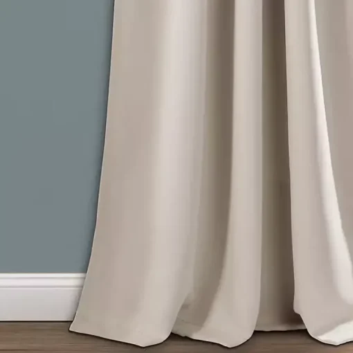 Kirklands Home Curtains & Drapes|Wheat Back Tab Blackout Curtain Panel Set, 84 in. Tan
