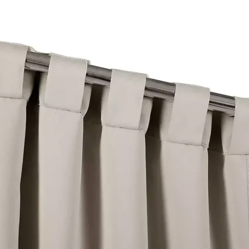 Kirklands Home Curtains & Drapes|Wheat Back Tab Blackout Curtain Panel Set, 95 in. Tan