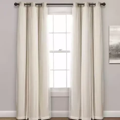 Kirklands Home Curtains & Drapes|Wheat Curtain Panel Set with Overlay, 95 in.