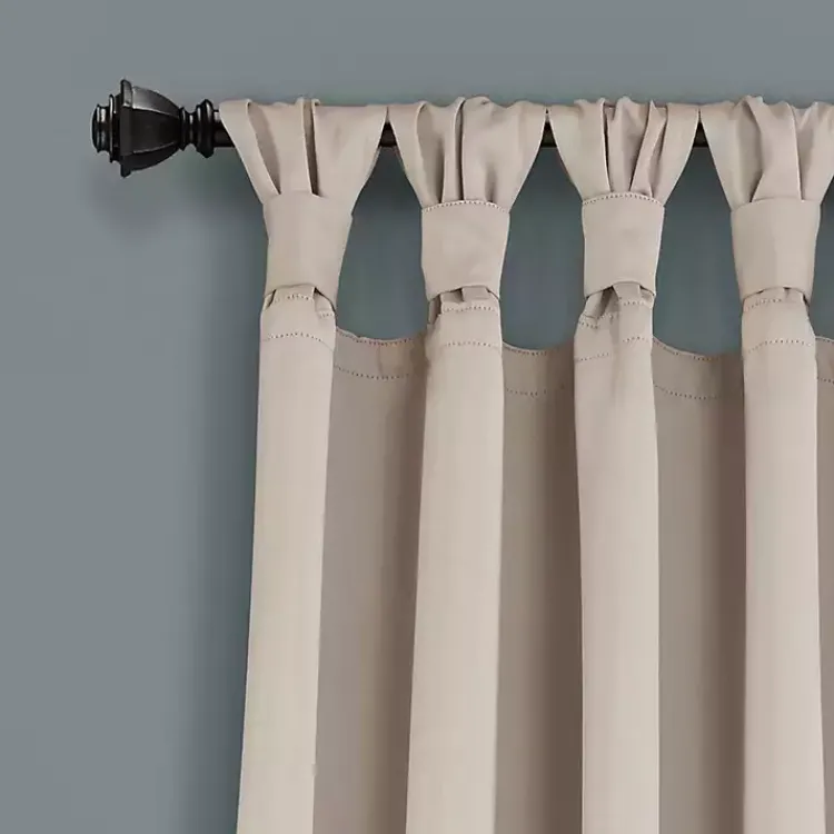Kirklands Home Curtains & Drapes|Wheat Knotted Curtain Panel Set, 95 in. Tan