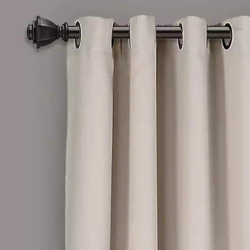 Kirklands Home Curtains & Drapes|Wheat Lush Insulated Curtain Panel Set, 84 in. Brown