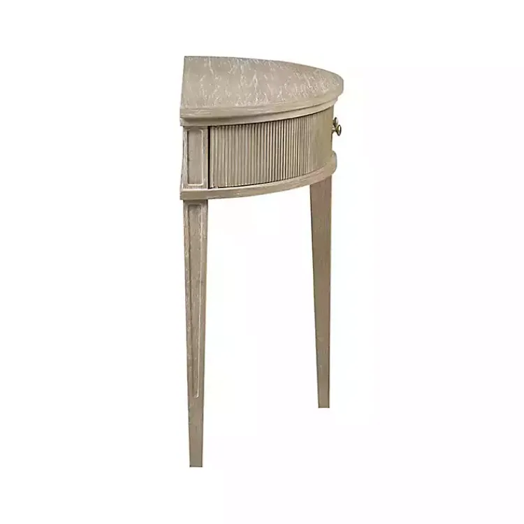 Kirklands Home Console Tables|Wheat Reclaimed Wood Fluted Console Table