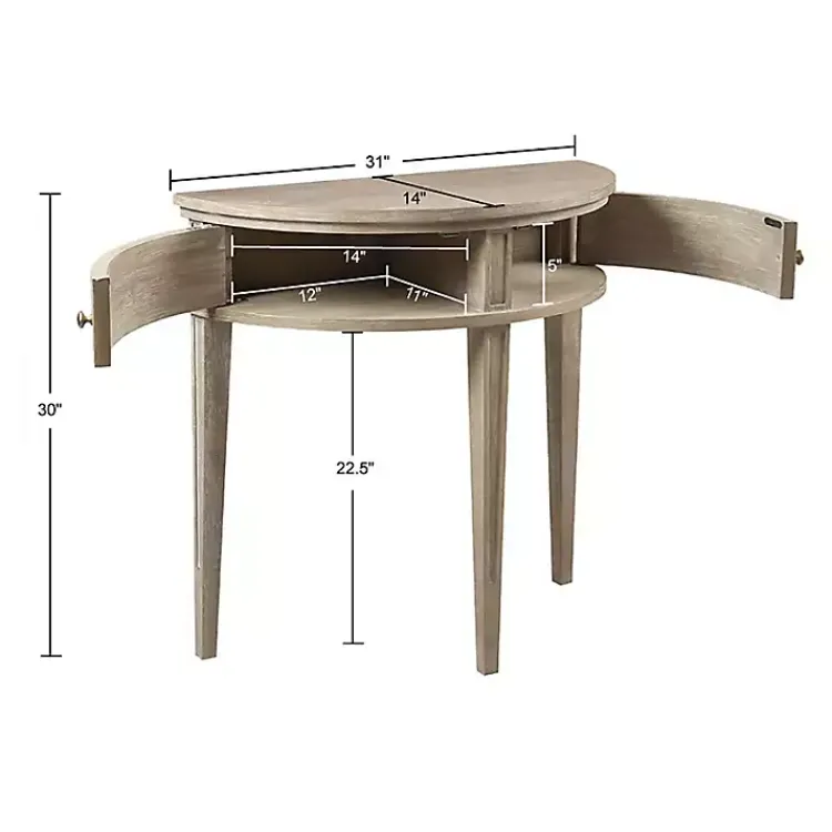 Kirklands Home Console Tables|Wheat Reclaimed Wood Fluted Console Table