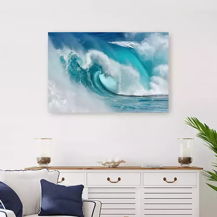 Kirklands Home Canvas Art|When the Ocean Turns into Canvas Art Print Blue
