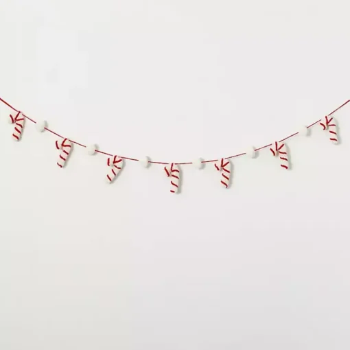 Discount Whimsical Candy Cane Garland Christmas Tree Decorations