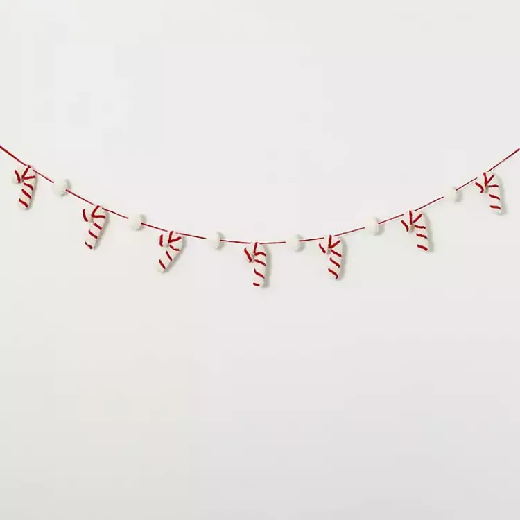 Discount Whimsical Candy Cane Garland Christmas Tree Decorations