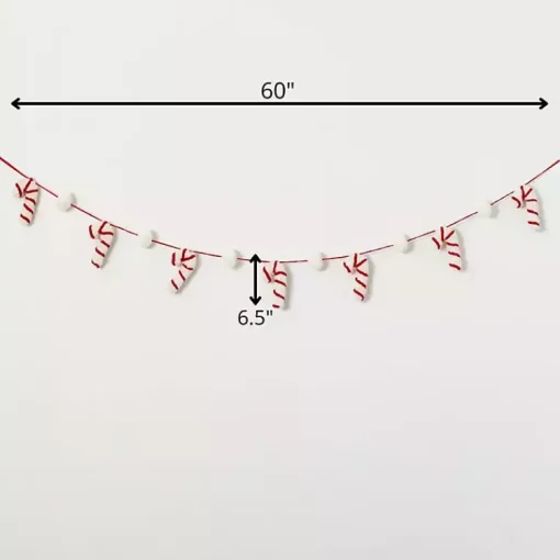 Discount Whimsical Candy Cane Garland Christmas Tree Decorations
