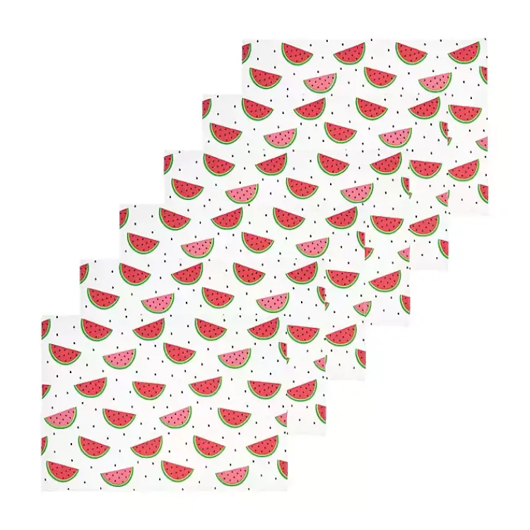 Kirklands Home Table Linens|Whimsical Watermelon Placemats, Set of 6