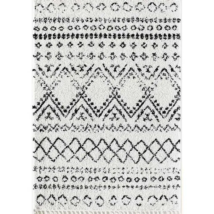 Kirklands Home Area Rugs|Whisper White Moon Accent Rug, 2x8