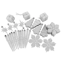 Outlet White & Shatterproof Christmas Ornament Set Christmas Ornaments