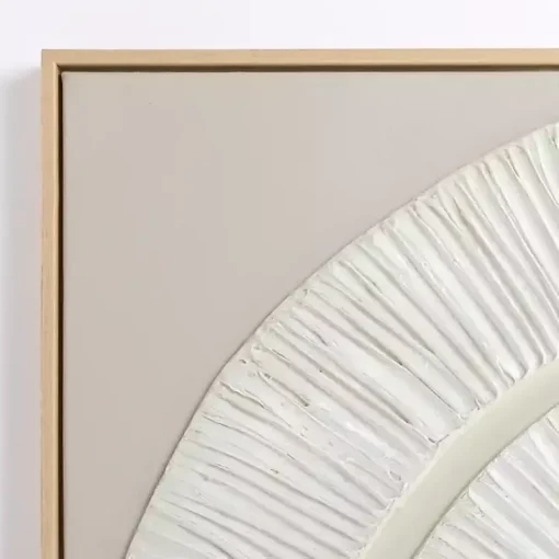 Kirklands Home Canvas Art|Abstract Swirl Framed Canvas Art Print White