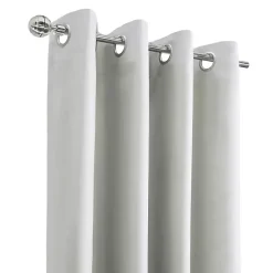 Kirklands Home Curtains & Drapes|Alpine Blackout Curtain Panel, 63 in. White