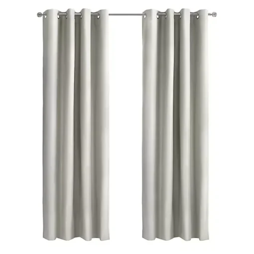 Kirklands Home Curtains & Drapes|Alpine Blackout Curtain Panel, 84 in. White