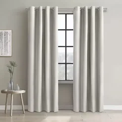 Kirklands Home Curtains & Drapes|Alpine Blackout Curtain Panel, 95 in. White
