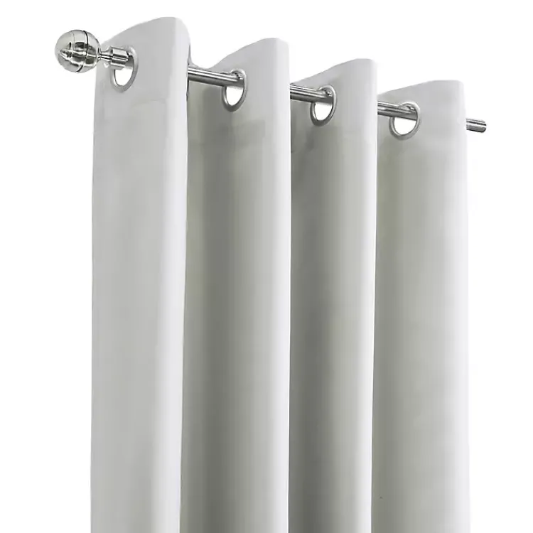 Kirklands Home Curtains & Drapes|Alpine Blackout Curtain Panel, 95 in. White