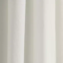 Kirklands Home Curtains & Drapes|White and Black Embroidered Curtain Panel, 84 in.