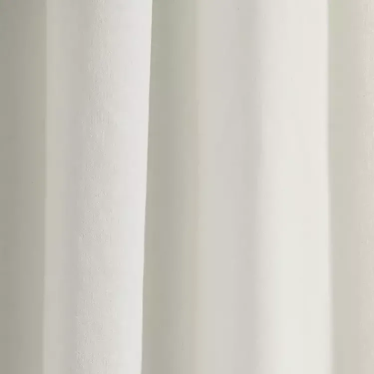 Kirklands Home Curtains & Drapes|White and Black Embroidered Curtain Panel, 84 in.