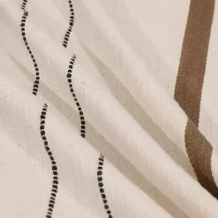 Hot White and Brown Striped Pillow Pillows