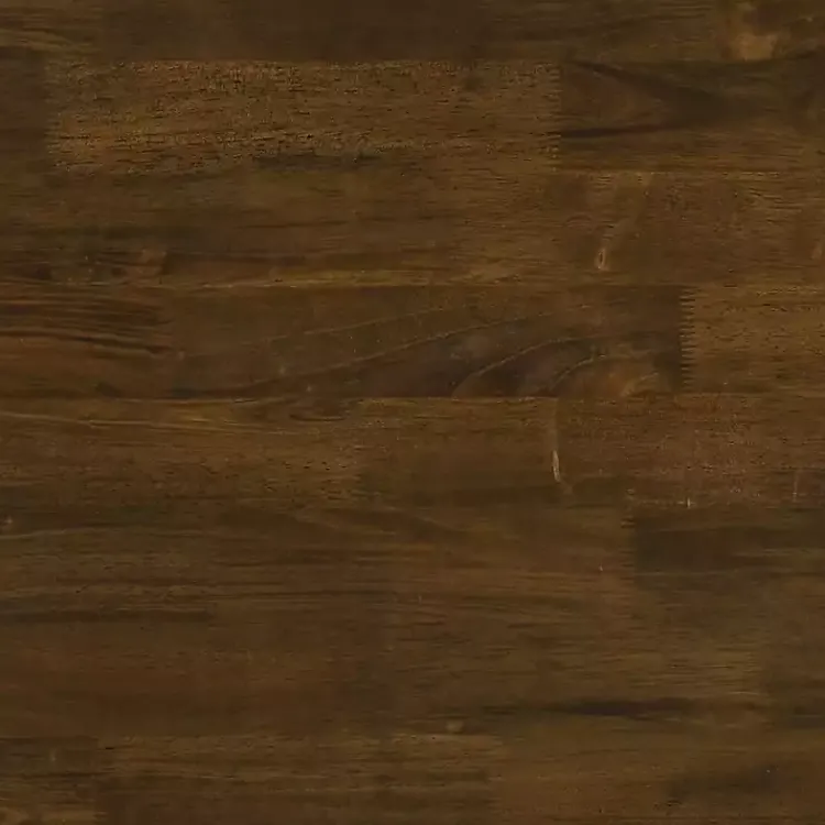 Kirklands Home Accent & End Tables|White and Dark Oak Wood Live Edge Accent Table Brown