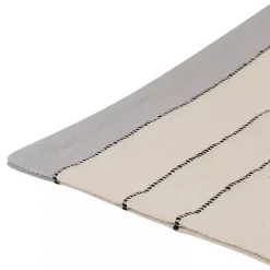 Hot White and Gray Striped Pillow Pillows