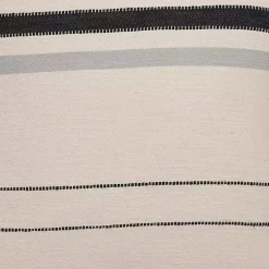 Hot White and Gray Striped Pillow Pillows