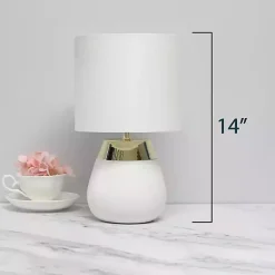 Kirklands Home Table Lamps|and Metallic Gold 4-Touch Table Lamp White