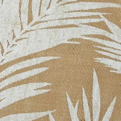 Kirklands Home Table Linens|White and Natural Fern Round Placemats, Set of 6