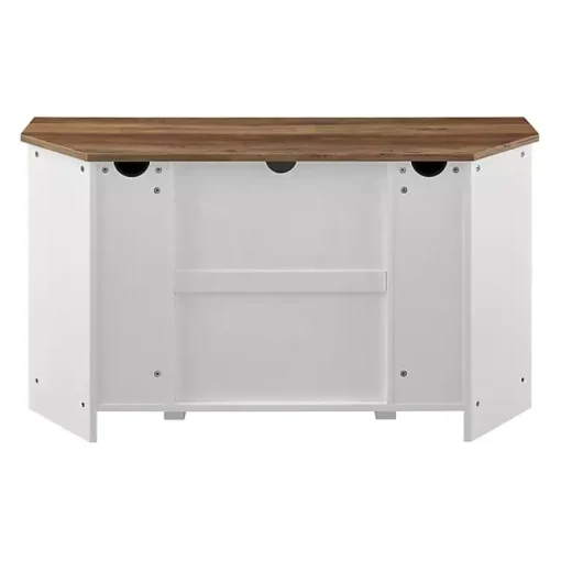 Kirklands Home Tv Stands & Media Consoles|and Natural Sliding Barn Door TV Stand White